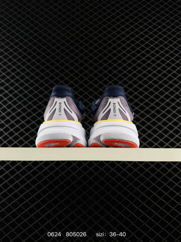 HOKA ONE ONE Bondi 8 Purple White Yellow Orange Navy EU 36-40 Running Shoe Running Sneakers - Unisex (BS-86185)