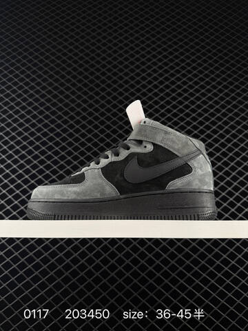 Nike Air Force 1 07 Black And Grey EU 36-45 Lifestyle - Unisex (BS-73109)
