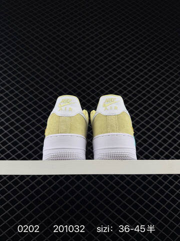 Nike Air Force 1 07 Yellow-green White 36-45 Lifestyle - Unisex (BS-72844)