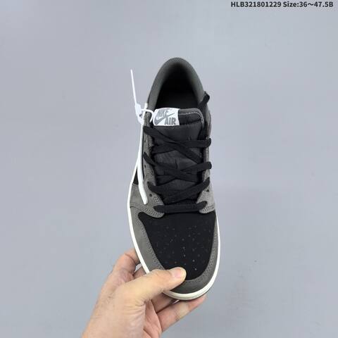 Jordan Travis Scott x Air Jordan 1 Low OG Reverse Mocha Black White Dark Mocha EU 36-47 5 Basketball - Unisex (BS-67194)