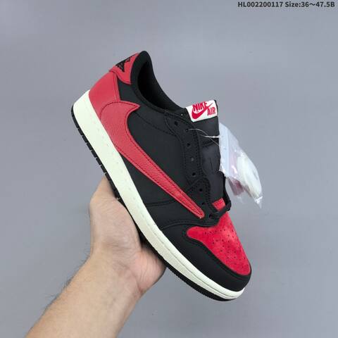 Jordan Air Jordan 1 Low Black Red White 36 47 5 Basketball - Unisex (BS-66949)