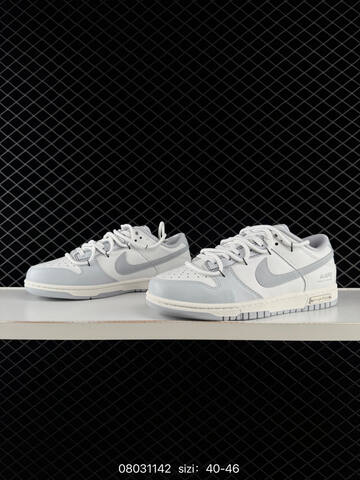 Nike SB Dunk Low White Light Grey Off White 40-46 Skate - Men's (BS-69970)