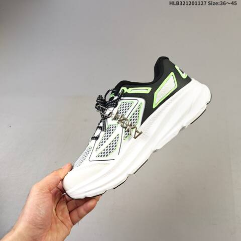HOKA ONE ONE Clifton One9 White Black Neon Green EU 36-45 Running Shoe Running Sneakers Unisex BS-69442