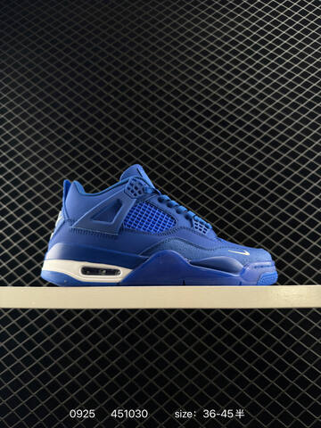 Jordan Air Jordan 4 Nigel Sylvester Brick By Brick Royal Blue White EU 36-45 Basketball Shoe - Unisex (BS-80636)