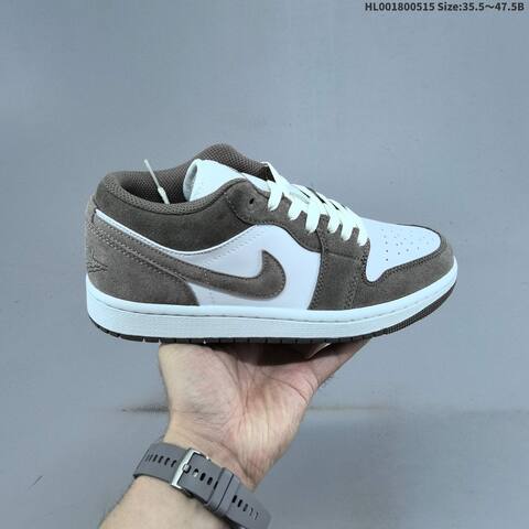 Jordan Air Jordan 1 Low White Grey 35 5 47 5 Lifestyle - Unisex (BS-65969)