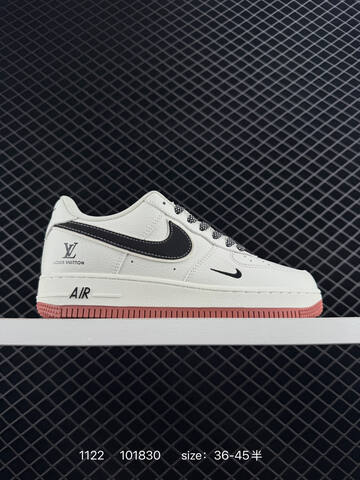Nike Air Force 1 07 Low White Black Red EU 36-45 Lifestyle - Unisex (BS-74062)