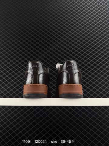 Nike Air Force 1 Low 07 Dark Brown Black With Gum Sole 36-45 Casual - Unisex BS-74296