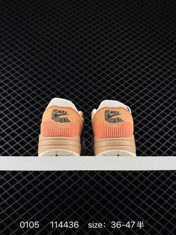 Nike Air Max 1 Premium Cream Brown Tan Coral Black 36-47 5 Lifestyle - Unisex (BS-73313)