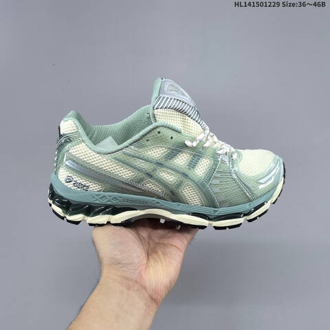 ASICS KITH x Gel Kayano 12 1 Cream Mint Silver EU 36-46 Running Shoe Running Sneakers - Unisex (BS-69115)