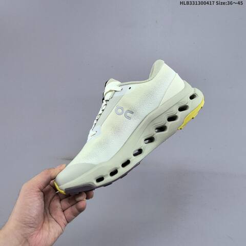 On Cloudsurfer Trail 2 WP Cream Pale Sage Yellow EU 36-45 Trail Shoe Trail Running Sneakers - Unisex (BS-69600)