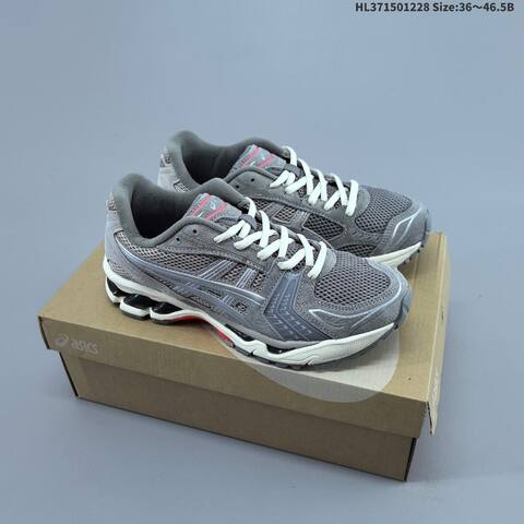 ASICS GEL-KAYANO 14 Silver Black Cream EU 36-46 5 Running Shoe Running Sneakers - Unisex (BS-69118)