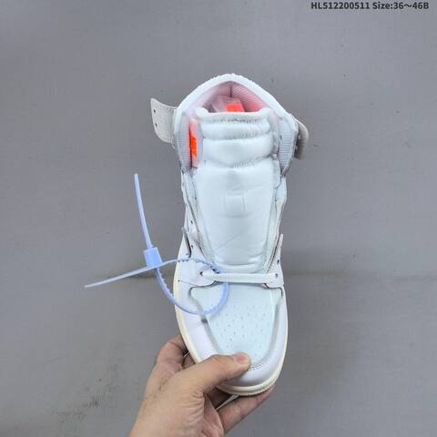 Jordan Off-White x Air Jordan 1 Retro High OG White EU 36-46 Basketball - Unisex (BS-65996)