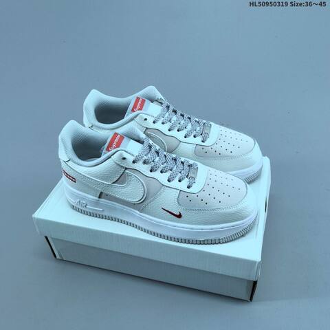 Nike Air Force 1 07 Low White Black Red Gray EU 36-45 Sneaker - Unisex BS-61262
