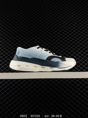 On Cloudboom Strike White Black Blue EU 36-45 Running Shoe Running Sneakers - Unisex BS-85211