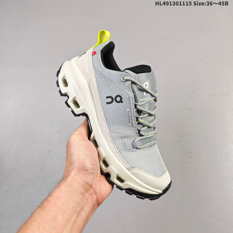 On Running Cloudrock Low WP Khaki Grey Beige Black EU 36-45 Trail Shoe Trail Running Sneakers - Unisex (BS-69814)
