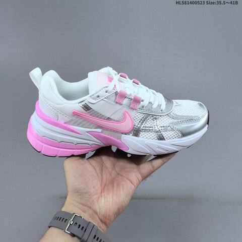 Nike V2K Run Runtekk Beige Pink Brown White Silver EU 35 5-41 Running Shoe - Unisex BS-60200