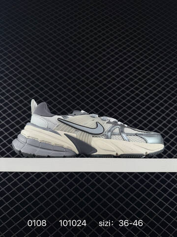 Nike V2K Run White Silver Cream Black EU 36-46 Running - Unisex (BS-73258)