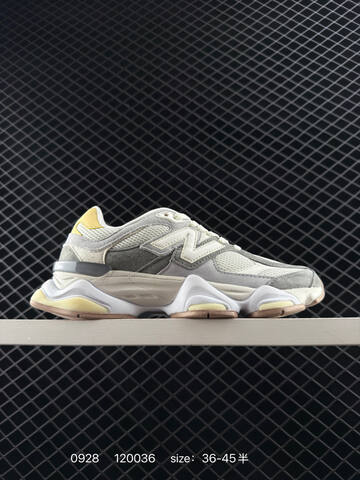 New Balance 9060 White Grey Yellow Brown EU 36-45 Sneaker - Unisex (BS-82760)