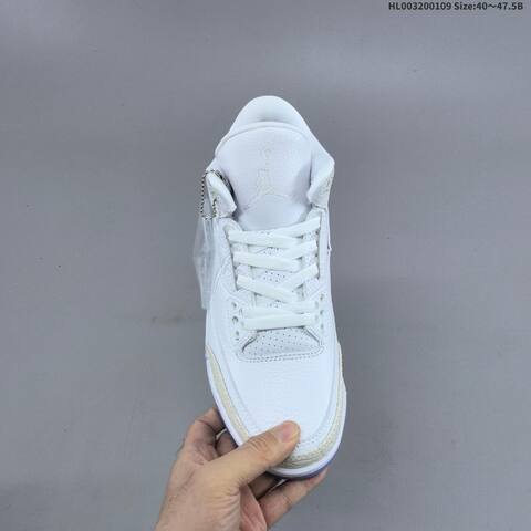 Jordan Air Jordan 3 Retro Pure White EU 40-47 5 Basketball - Men's (BS-67040)