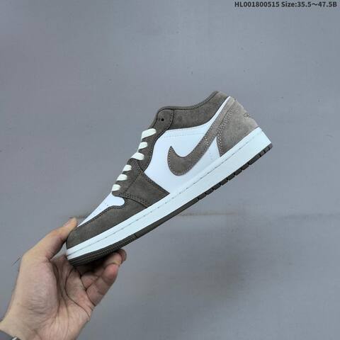 Jordan Air Jordan 1 Low White Grey 35 5 47 5 Casual - Unisex (BS-65955)
