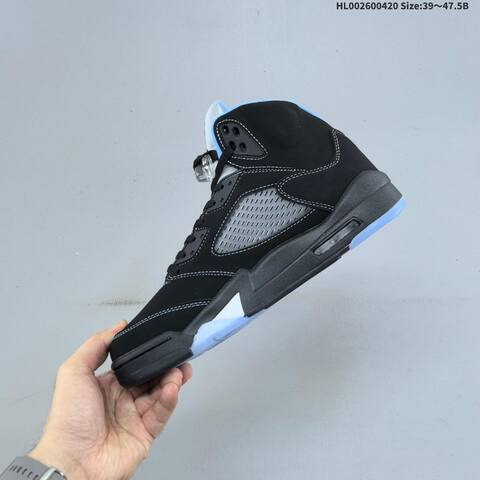 Jordan Air Jordan 5 Retro Black University Blue 39-47 5 Basketball - Unisex (BS-66118)