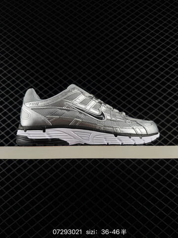 Nike P-6000 Metallic Silver Black White Grey EU 36-46 Lifestyle - Unisex (BS-70041)