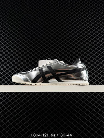ASICS Onitsuka Tiger MEXICO 66 Silver Black Off White EU 36-44 Sneaker Casual Sneakers - Unisex BS-81646