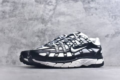 Nike P-6000 Black White Running Shoe (BS-59670)