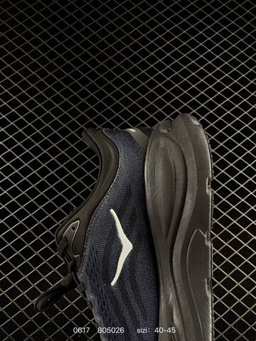 HOKA ONE ONE Bondi 9 Navy Black White Grey EU 40-45 Running Shoe Running Sneakers - Men's (BS-86191)