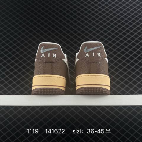 Nike Air Force 1 07 Brown And Cream White 36-45 Lifestyle - Unisex BS-74131