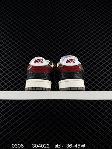 Nike SB Dunk Low Black Red Olive White EU 36-45 Skate - Unisex (BS-72773)