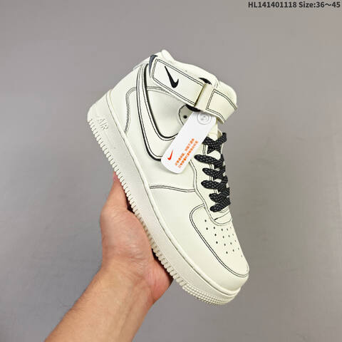 Nike Air Force 1 07 High Off White Black EU 36-45 Sneaker - Unisex (BS-63734)