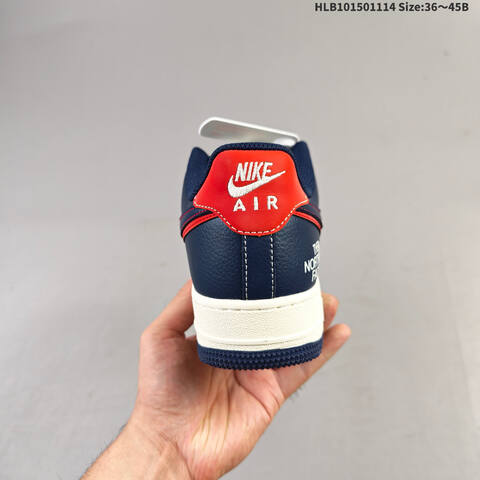 Nike Air Force 1 07 Low Sail Navy Red EU 36-45 Sneaker - Unisex (BS-63736)