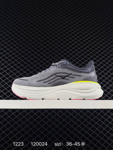HOKA ONE ONE Bondi 9 Grey White Pink Yellow EU 36-45 Running Shoe Running Sneakers Unisex BS-86344