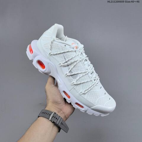 Nike Air Max Plus White Orange EU 40-46 Running Shoe - Men s BS-59923