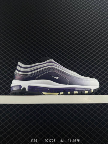 Nike Air Max 97 SE Multi-color Olive Brown White Green White Black Purple White And Blue Navy White EU 41-45 Lifestyle - Men's (BS-74027)