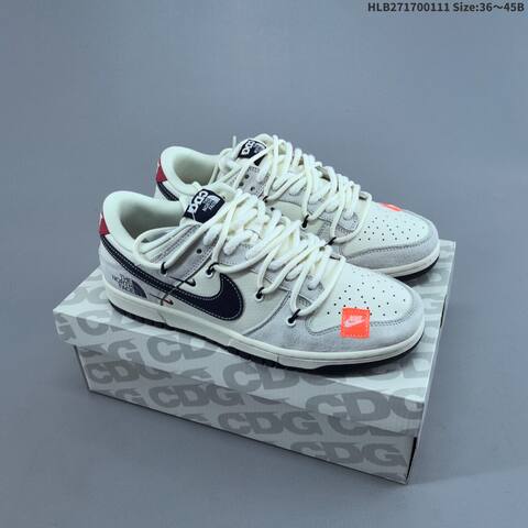 Nike SB Dunk Low Sail Black Navy Red Orange EU 36-45 Skate Shoe - Unisex BS-62062