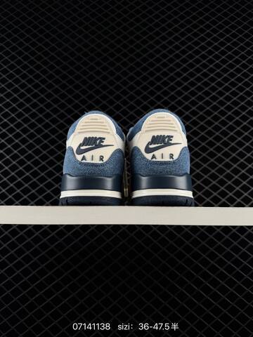 Air Jordan 3 Retro White Navy AIR JORDAN 3 Aj3 Lifestyle (BS-78975)