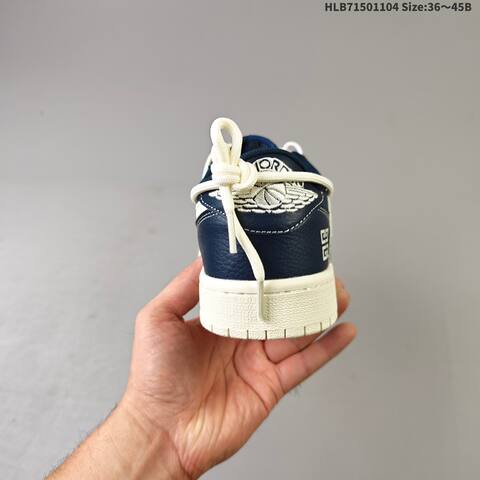 Givenchy Nike Air Jordan 1 x Travis Scott AIR JORDAN DIY Navy Blue And White (BS-63918)