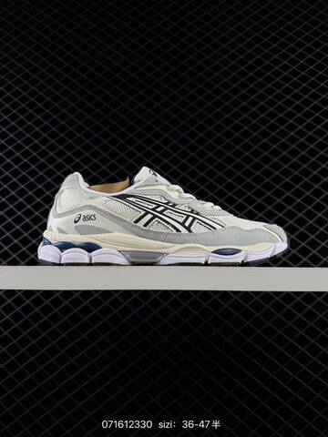 ASICS GEL-NYC White Grey Silver Navy EU 36-47 Running Shoe Running Sneakers - Unisex (BS-81732)