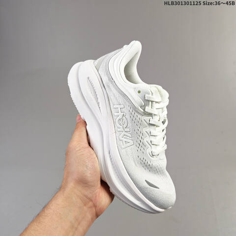HOKA ONE ONE Bondi 9 White Blue Purple Grey EU 36-45 Running Shoe Running Sneakers - Unisex (BS-69447)