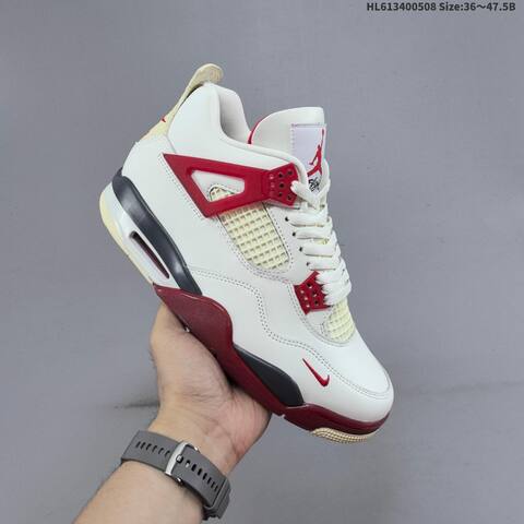 Jordan Air Jordan 4 Nigel Sylvester Sail Cinnabar Sail Cinnabar Black EU 36-47 5 Basketball - Unisex BS-66011