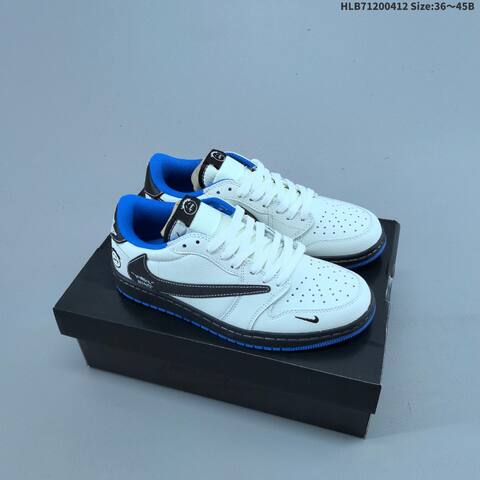 Nike Air Jordan 1 Black White 36 45 Lifestyle - Unisex BS-66215