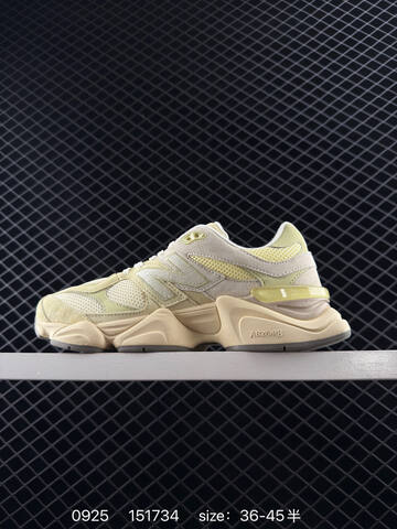 New Balance 9060 Beige Off White Pale Yellow Cream EU 36-45 Sneaker - Unisex (BS-82774)