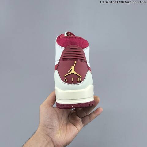 Jordan Legacy 312 Sail Light Grey Burgundy EU 36-46 Basketball - Unisex (BS-67250)