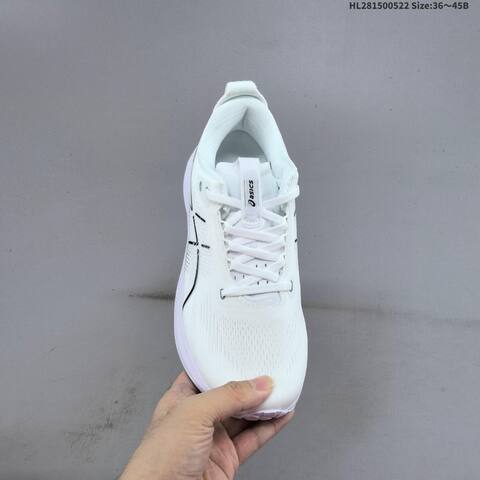 ASICS Gel-Kayano 33 White Black Pale Lilac EU 36-45 Running Shoe Running Sneakers - Unisex (BS-68810)