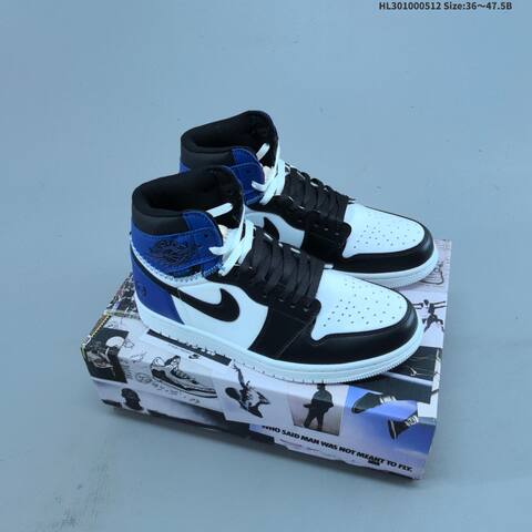 Air Jordan Union LA x Fragment Design x Air Jordan 1 Retro High OG Sport Royal Black White Varsity Red 36 47 5 Basketball - Unisex (BS-65975)