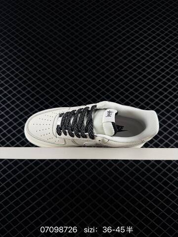 Nike Air Force 1 07 Off White Black Silver Green EU 36-45 Skate - Unisex (BS-70320)