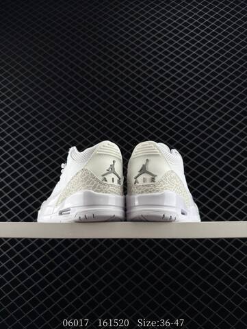Jordan Air Jordan 3 Retro SE White Light Grey EU 36-47 Basketball Shoe - Unisex BS-81189