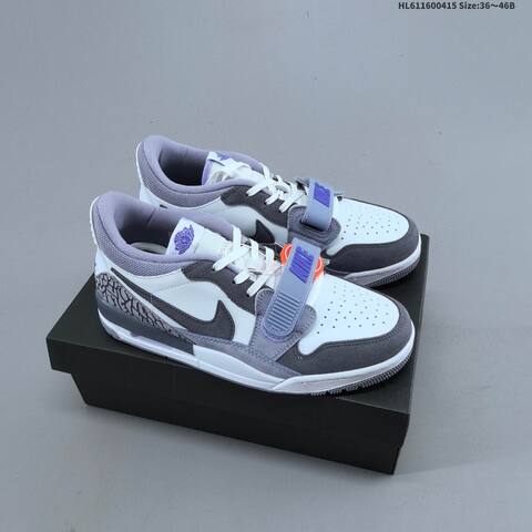 Jordan Legacy 312 Low White Grey Purple EU 36-46 Casual - Unisex (BS-66175)